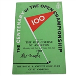 Kel Nagle Signed 1960 Open Championship at St. Andrews Program JSA ALOA
