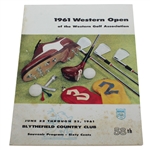 1961 Western Open at Blythefield CC Program - Arnold Palmer Winner