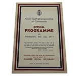 1937 Open Championship at Carnoustie Official Program - Thursday 