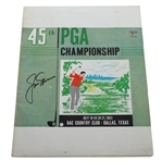 Jack Nicklaus Signed 1963 PGA Championship at DAC Country Club Program JSA ALOA