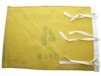 1960's Waco Turner Open Course Flown #4 Flag Signed by Pete Brown First African American to Win PGA Event JSA ALOA