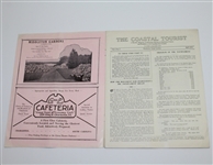 1933 The Coastal Tourist Gardens Open Tournament Program - Walter Hagen Winner