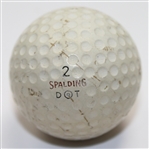 Dwight Eisenhower Personal Spalding Dot #2 'MR. PRESIDENT' Golf Ball (With Consistent Use)