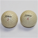 Actual Titleist Golf Balls from 1977/78 A.N.G.C. Video with Masters Tournament Stamped On Ball