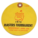 1970 Masters Tournament Wednesday Par 3 Day Ticket #5400