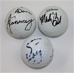 Mark Brooks, Don January, & Zoeller/Nelson Dual Signed Golf Balls JSA ALOA