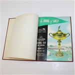 1951 Ryder Cup Matches at Pinehurst Hard Cover Program - USA 9 1/2 - 2 1/2