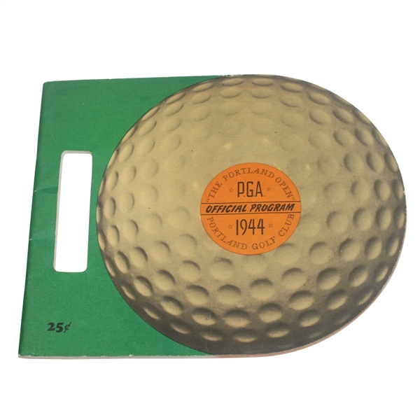 1944 PGA Inaugural Portland Open Program - Sam Snead Winner