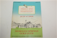 1968 Womens US Open Championship at Moselem Program, Arm Band, & Co-Chairman Badge