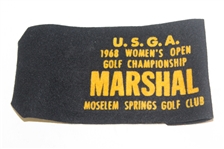 1968 Womens US Open Championship at Moselem Program, Arm Band, & Co-Chairman Badge