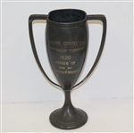 1920 Berkshire CC Championship Tournament Runner-Up Trophy Won by Augusta M. Wagner