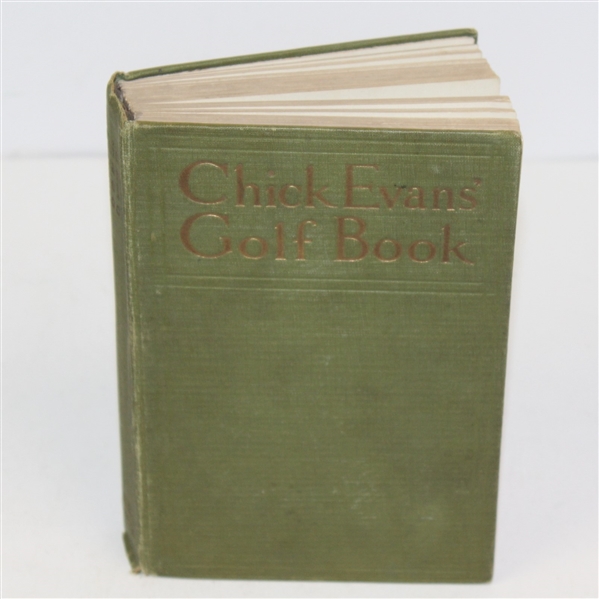 1921 Chick Evans Golf Book 1st Edition with 65 Illustrations