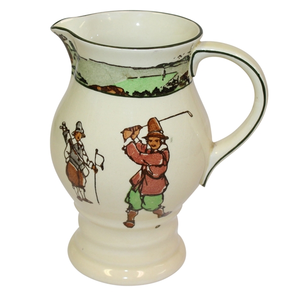 Royal Doulton Golf Themed Pitcher Circa 1915 - R. Wayne Perkins Collection
