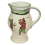 Royal Doulton Golf Themed Pitcher Circa 1915 - R. Wayne Perkins Collection