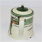 Royal Doulton Golf Themed Tea Pot - Circa 1915 - R. Wayne Perkins Collection