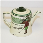 Royal Doulton Golf Themed Tea Pot - Circa 1915 - R. Wayne Perkins Collection
