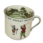 Royal Doulton Golf Themed Tea Cup Circa 1920 - R. Wayne Perkins Collection