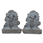 A. C. W. Co.  Metal Golfer Bookends - R. Wayne Perkins Collection