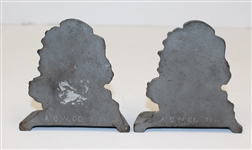 A. C. W. Co.  Metal Golfer Bookends - R. Wayne Perkins Collection