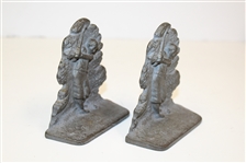 A. C. W. Co.  Metal Golfer Bookends - R. Wayne Perkins Collection