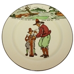 Royal Doulton Golf Themed Plate Every dog has his day, and every man his hour - R. Wayne Perkins Collection