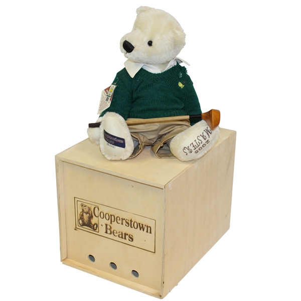 2005 Masters Cooperstown 16" Bear with Certificate and Original Wooden Box