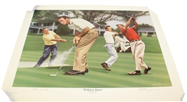 Two Ltd Ed Zuniga Prints - The King in Augusta and Azalea With Certificates
