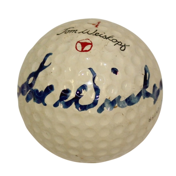 Tom Weiskopf Signed MacGregor Weiskopf Model Golf Ball JSA ALOA