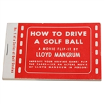 1955 Lloyd Mangrum How To Drive A Golf Ball Movie Flip-It Book - Mangrum Family Letter