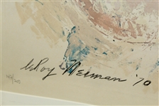 LeRoy Neiman Signed 1970 Johnny Bench Ltd Ed #147/200 - Framed JSA ALOA