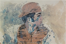 LeRoy Neiman Signed 1970 Johnny Bench Ltd Ed #147/200 - Framed JSA ALOA