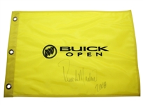 Rocco Mediate Signed Undated Buick Open Embroidered Flag JSA ALOA