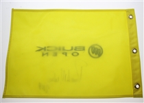 Rocco Mediate Signed Undated Buick Open Embroidered Flag JSA ALOA