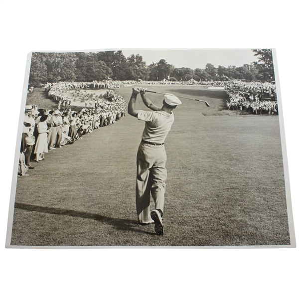 Ben Hogans Personal "His Last Original" 11x14 Picture of Historic 1-Iron Golf Shot @ 1950 U.S. Open