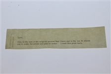 Ben Hogan's Personal His Last Original 11x14 Picture of Historic 1-Iron Golf Shot @ 1950 U.S. Open