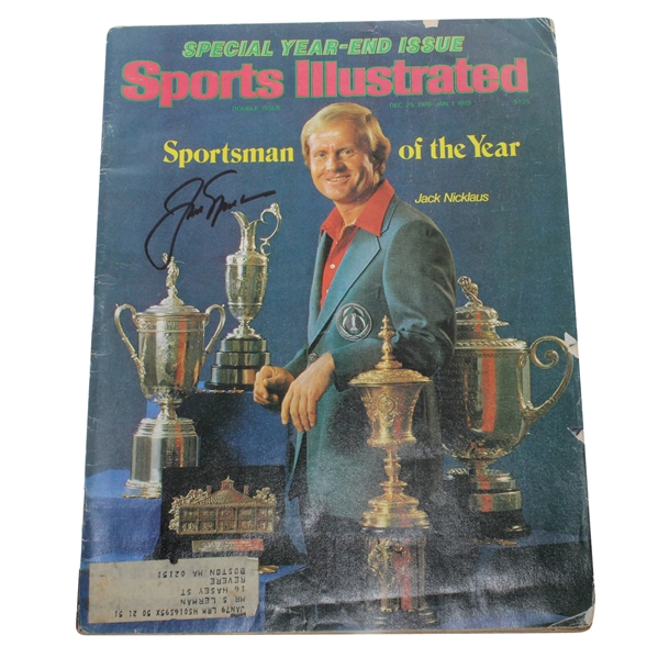 Jack Nicklaus Signed Sportsman of the Year Sports Illustrated Magazine JSA #P36685