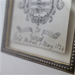 1824 Leith Thistle Golf Club 'Shield' Score Card - May 1st, 1824 - Historic Original Piece