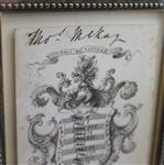 1824 Leith Thistle Golf Club 'Shield' Score Card - May 1st, 1824 - Historic Original Piece