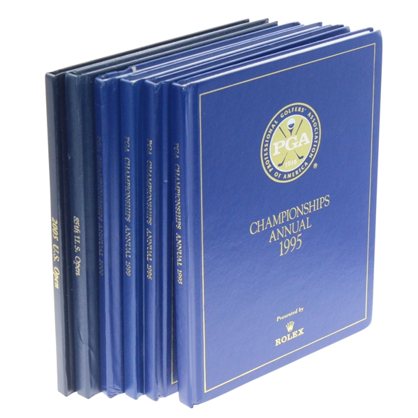 Six Championship Annuals - 4 PGA (1995-96, 1999-00) & 2 US Open (1985 & 2005)