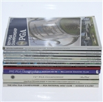 Fourteen Winner Signed PGA Championship Programs 1987-2008 JSA ALOA