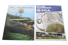 Fourteen Winner Signed PGA Championship Programs 1987-2008 JSA ALOA