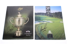 Fourteen Winner Signed PGA Championship Programs 1987-2008 JSA ALOA