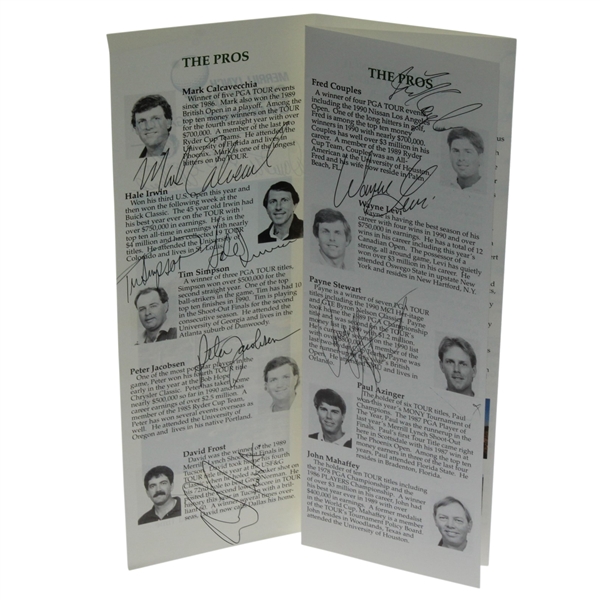 1990 Merrill Lynch Shootout Multi-Signed by 10 Including Payne Stewart JSA ALOA