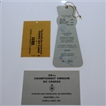 Three Billy Casper Signed Items from Victories - Tickets & Scorecard JSA ALOA