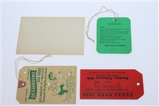 Four Gene Littler Signed Items from Victories - Tickets & Scorecard JSA ALOA