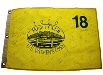 2000 Womens US Open at Merrit Club Multi-Signed Flag - 40+ Signatures JSA ALOA