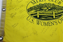 2000 Women's US Open at Merrit Club Multi-Signed Flag - 40+ Signatures JSA ALOA