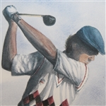 Payne Stewart Signed Ltd Ed '18th at Harbour Town Golf Links' Lithograph #433 - Framed JSA ALOA