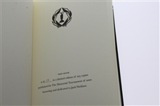 2000 Memorial Tournament Ltd Ed Book Honoring Jack Nicklaus #13/225