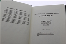 1992 Memorial Tournament Ltd Ed Book Honoring Joseph C. Dey, Jr. #25/220
